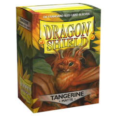 Dragon Shield - Tangerine - Matte Standard Size Sleeves (100 ct)